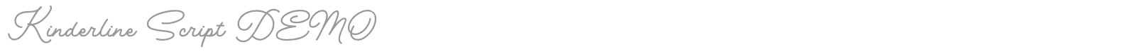 Kinderline font preview